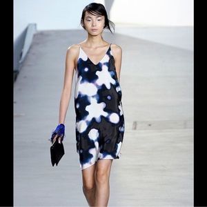 3.1 Phillip Lim Runaway boho abstract print silk backless mini dress size 6